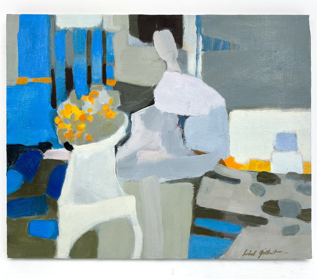 LIONEL GILBERT (1912-2005) ABSTRACT O/C