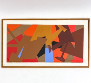 JASHA GREEN (1923-2006) ABSTRACT MIXED MEDIA