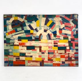 ALLAN HUGH CLARKE (NY, 1919-1979) ABSTRACT M/M