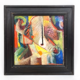 BEULAH STEVENSON (1890-1965) ABSTRACT O/C