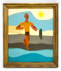 HULDA D. ROBBINS (B. 1910) EXPRESSIONIST O/C