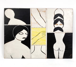 THERESE SCHWARTZ (B. 1928) ABSTRACT FIGURATIVE