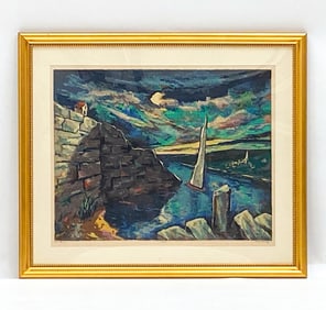 HARRY SHOULBERG COVE SERIGRAPH