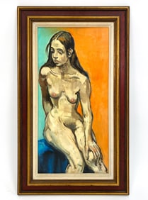 PHILIP PEARLSTEIN (1924-2022) NUDE FEMALE O/B