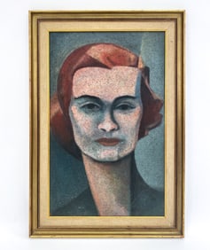 EDWARD MENGES (1921-2017) IMPRESSIONIST PORTRAIT