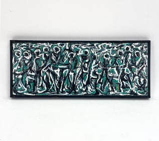 JOSEPH ANTHONY BUZZELLI (1907-1983 ABSTRACT ENAMEL