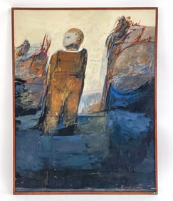 ROBERT BRODERSON (1920-1992) COMING AGE O/C