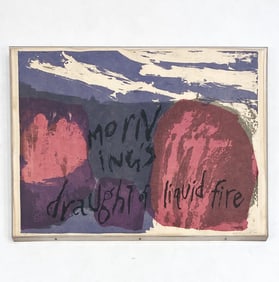 SISTER MARY CORITA KENT LIQUID FIRE PRINT 1961