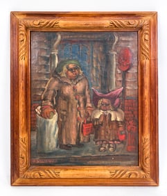 1944 O/C PAINTING MOTHER & CHILD