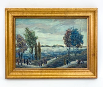 ADELAIDE LAWSON GAYLOR (1889-1986) NYC PARK O/C
