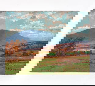 EDWARD BROWASKI (1865-1939) IMPRESSIONIST O/B