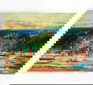 IMPRESSIONIST LANDSCAPE OIL ON CANVAS