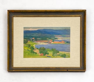 IMPRESSIONIST LANDSCAPE WATERCOLOR