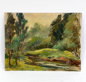 HELLA BAILIN (1915-2006) FOREST LANDSCAPE