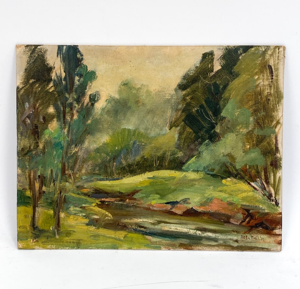 HELLA BAILIN (1915-2006) FOREST LANDSCAPE (1 of 5)