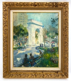 ANTHONY SPRINGER (NY,1928-1995) WASHINGTON SQ PARK