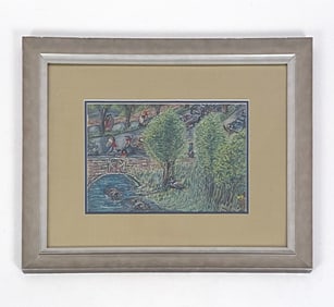 NIBERG ABBEY (1920-1990) IMPRESSIONIST O/C