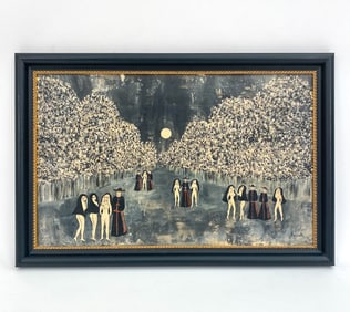 NICOLA ORTIS POUCETTE (FRENCH1935-2006) NUDE SCENE