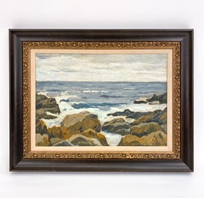EINAR NIELSEN KORLIND (1884-1974) SEASCAPE O/C