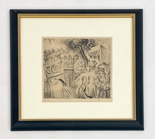 MILY POSSOZ (PORTUGUESE, 1888-1968) ETCHING