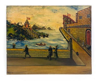 1918 FOLK O/B PAINTING