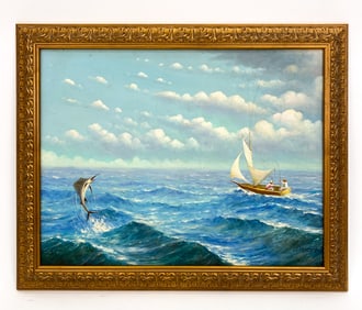 OSWALDO MONCAYO (1923-1984) ECUADORIAN SEASCAPE