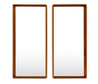 PAIR OF DANISH TEAK MIRRORS