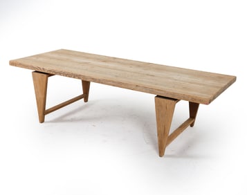 ILLUM WIKKELSO DANISH OAK COFFEE TABLE C. 1970S