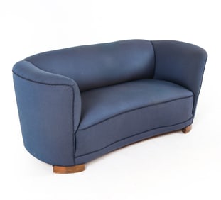 MID-CENTURY DANISH BANANA SOFA C. 1950S