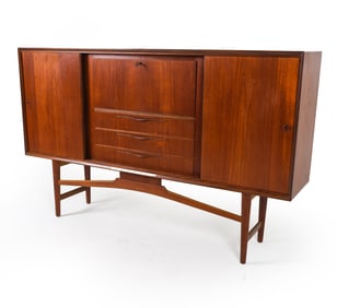 MID-CENTURY DANISH TEAK HIGHBOARD C. 1960S