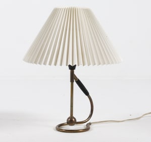 LE KLINT 306 BRASS GIMBAL TABLE LAMP C. 1960S