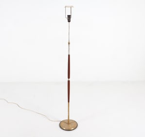 MID-CENTURY DANISH TEAK FLOOR LAMP C. 1960S