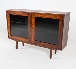 KAI WINDING DANISH ROSEWOOD BOOKCASE CABINET