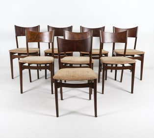 DANISH MID-CENTURY WALNUT DINING CHAIRS