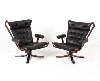PAIR SIGURD RESSELL 'FALCON' CHAIRS C. 1960S