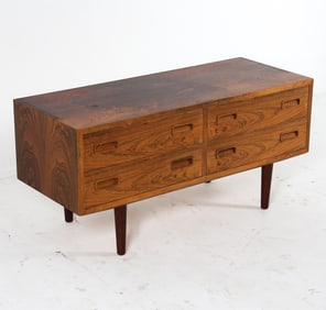 HUNDEVAD DANISH ROSEWOOD LOW CHEST C. 1960S