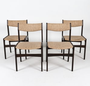 (4) ERIK BUCH DANISH OAK DINING CHAIRS