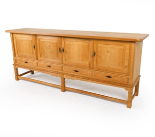 KJAERNULF STYLE DANISH OAK SIDEBOARD C. 1970S