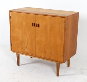 MID-CENTURY DANISH OAK CREDENZA CABINET C. 1960S