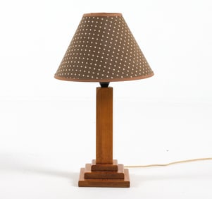 SWEDISH PINE TABLE LAMP C. 1960S