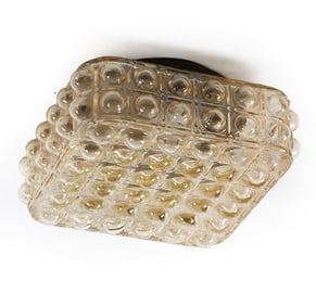 MID-CENTURY DANISH GLASS CEILING LIGHT