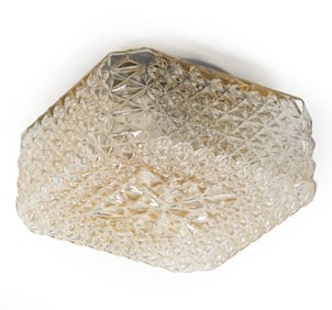 MID-CENTURY DANISH GLASS CEILING LIGHT C. 1960S