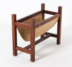 MID-CENTURY DANISH ROSEWOOD MAGAZINE RACK C.1960S