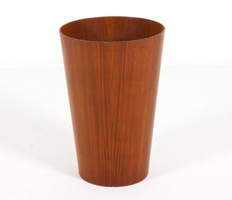 SERVEX SWEDISH TEAK WASTE BIN C. 1960S