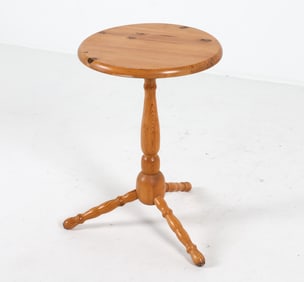 MID-CENTURY SWEDISH PINE TABLE OR STAND C. 1960S