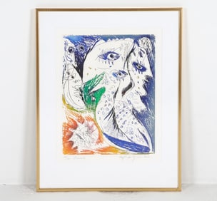 CARL H. PEDERSEN (DANISH 1913-2007) ETCHING