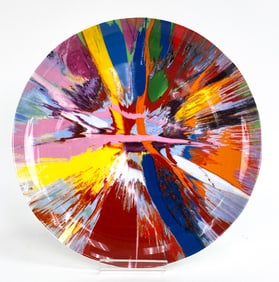DAMIEN HIRST ?SPIN ART? PORCELAIN PLATE, 1997
