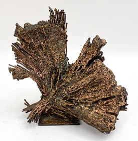 BRONZE BRUTALIST ABSTRACT SCULPTURE