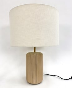 GABRIELA VALENZUELA-HIRSCH WHITE WASHED TABLE LAMP