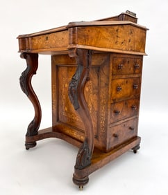 19TH C. VICTORIAN DAVENPORT WRITING DESK